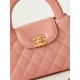 Chanel MINI SHOPPING BAG AS4416 Shiny Aged Calfskin & Gold-Tone Metal Pink High