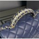 Chanel MINI FLAP BAG With Top Diamond Handle Lambskin & Gold-Tone Metal AS4140 Navy High