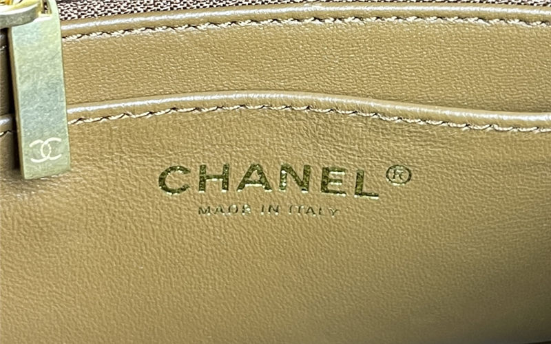 Chanel MINI FLAP BAG With Top Diamond Handle Lambskin & Gold-Tone Metal AS4140 Caramel High