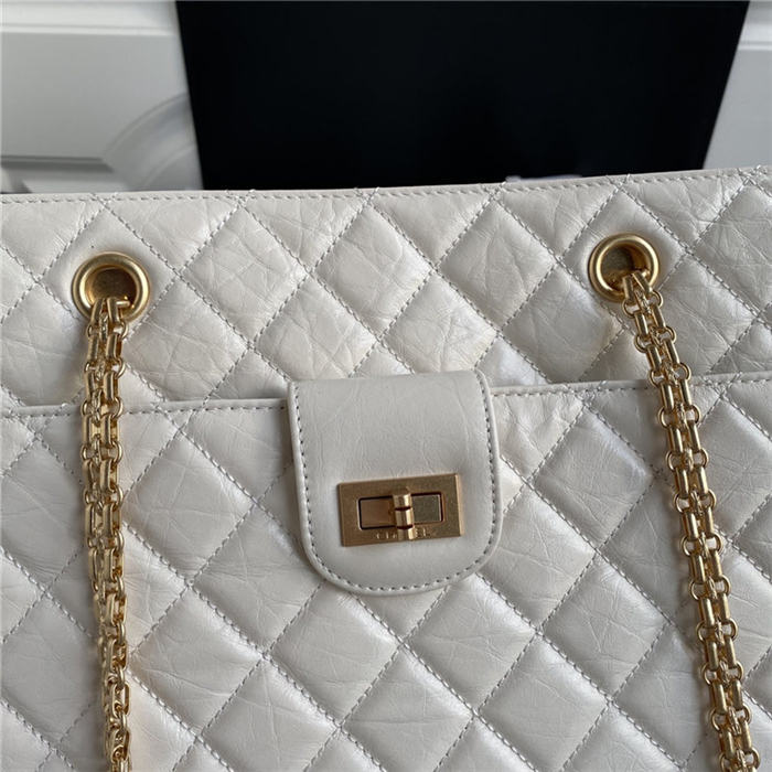 Chanel Large Shopping Bag White High