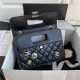 Chanel Handle Flap Bag With Charms Black High