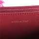 Classic Wallet on Chain A33814 Lambskin Burgundy Gold Metal B