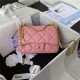 Chanel MINI FLAP BAG with Enamel buckle Lambskin & Gold-Tone Metal Coral A