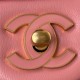 Chanel MINI FLAP BAG with Enamel buckle Lambskin & Gold-Tone Metal Coral A