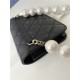 Chanel Wallet on Chain Imitation Pearls Black High