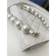 Chanel Wallet on Chain Imitation Pearls White High