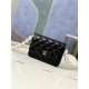 Chanel Wallet on Chain Imitation Pearls Black High