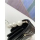 Chanel Wallet on Chain Imitation Pearls Black High