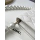 Chanel Wallet on Chain Imitation Pearls White High