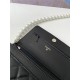 Chanel Wallet on Chain Imitation Pearls Black High