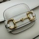 Gucci Horsebit 1955 mini bag 658574 Leather White High