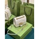 GG MARMONT MINI SHOULDER BAG 739682 Leather White high