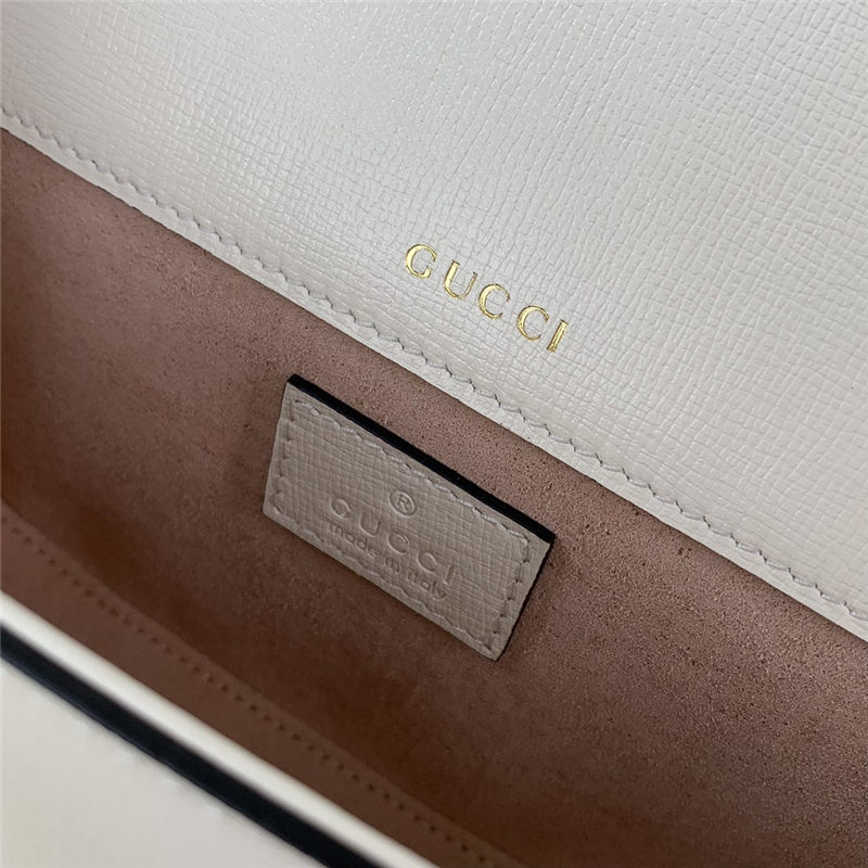 GUCCI HORSEBIT 1955 SMALL SHOULDER BAG 735178 White High