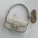 GUCCI HORSEBIT 1955 SMALL SHOULDER BAG 735178 White High