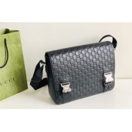 Gucci Signature leather messenger bag 406367 High