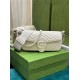 GG MARMONT MATELASSÉ SHOULDER BAG 734814 Leather White high