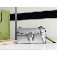 DIONYSUS SMALL RECTANGULAR BAG 499623 Leather Silver high