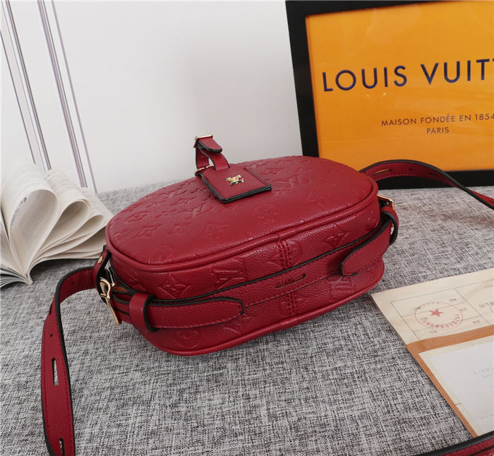 Louis Vuitton Boite Chapeau Souple MM Monogram Empreinte Red