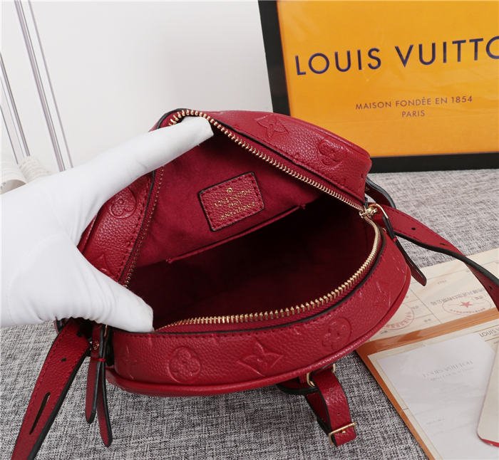 Louis Vuitton Boite Chapeau Souple MM Monogram Empreinte Red