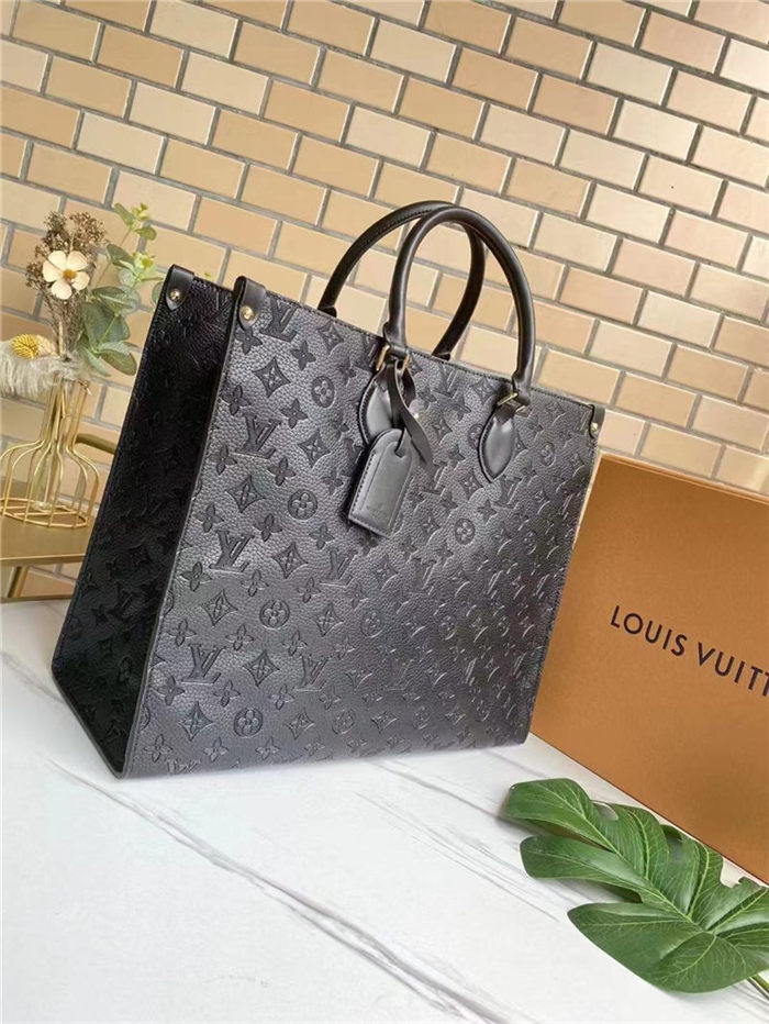 Louis Vuitton GM Onthego Bag Monogram Empreinte Black