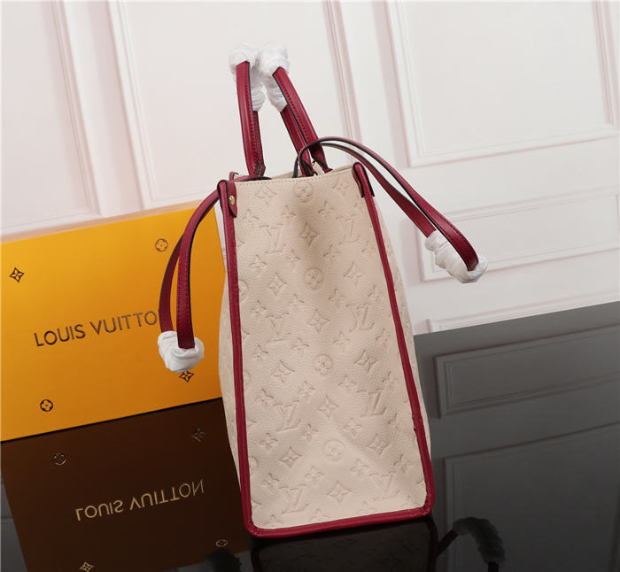 Louis Vuitton GM Onthego Bag Monogram Empreinte Nude