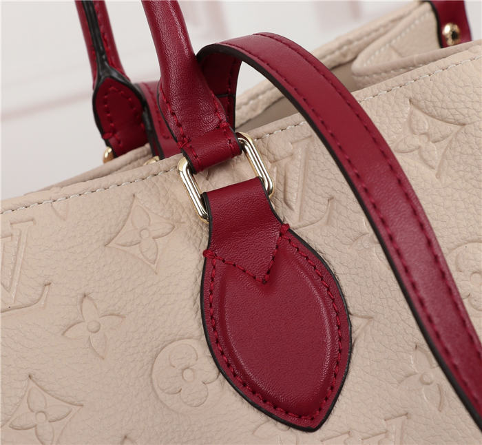 Louis Vuitton GM Onthego Bag Monogram Empreinte Nude