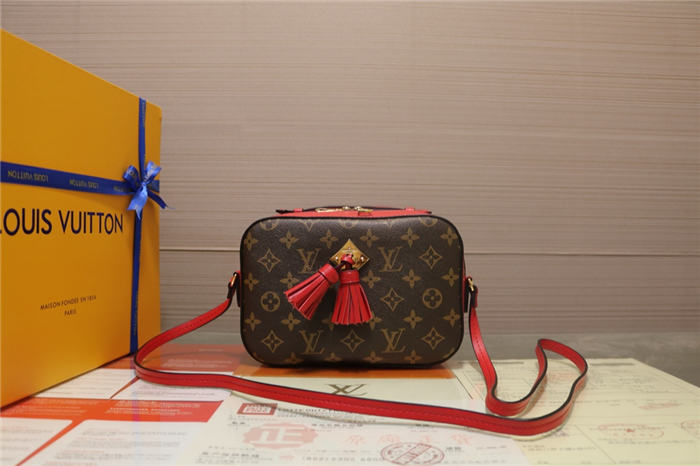 Louis Vuitton Saintonge Bag Monogram Red