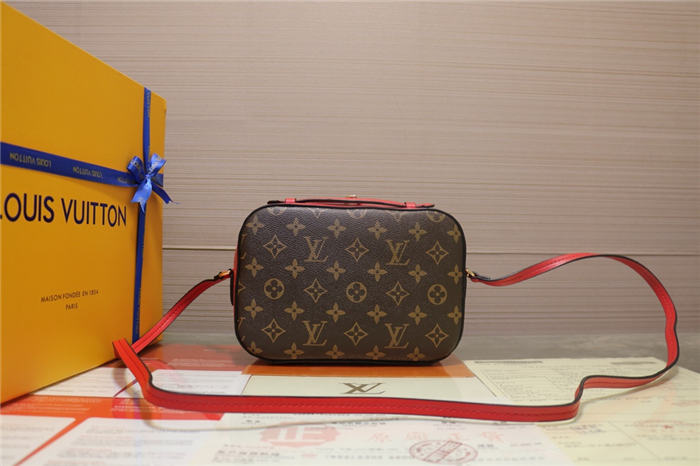 Louis Vuitton Saintonge Bag Monogram Red