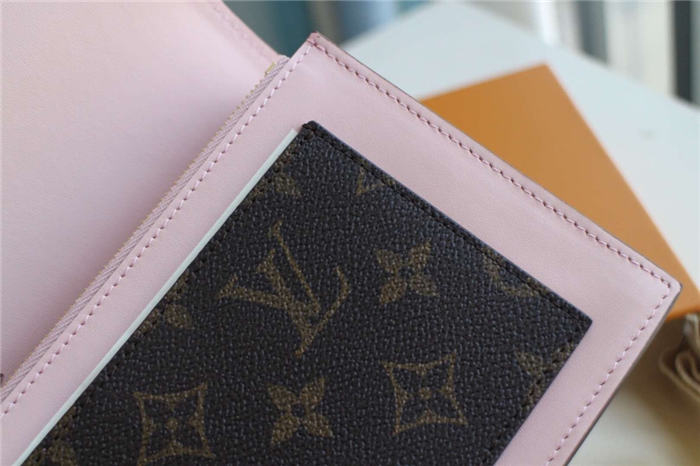 Louis Vuitton Flore Chain Wallet Monogram Canvas Pink