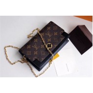 Louis Vuitton Flore Chain Wallet Monogram Canvas Black