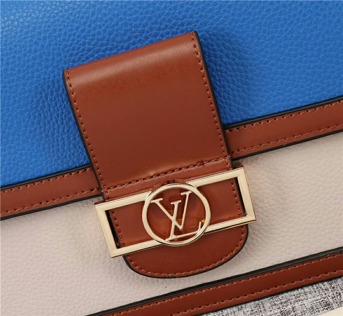 Louis Vuitton Dauphine MM Bag Blue/Beige