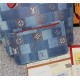 Louis Vuitton Neverfull MM Bag Monogram Denim Mid