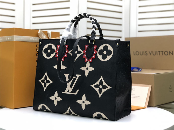 Louis Vuitton LV CRAFTY ONTHEGO GM Bag Black