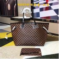 Louis Vuitton Neverfull GM Bag Damier Ebene Pink