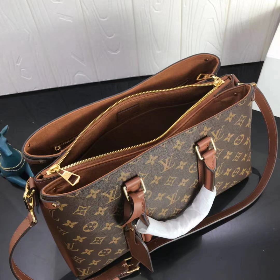 Louis Vuitton Soufflot MM Bag Monogram Canvas Caramel High