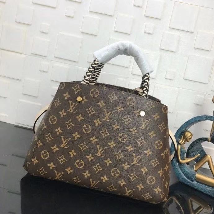 Louis Vuitton MONTAIGNE MM Monogram Cream High