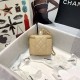 Chanel Small Vanity with Chain Grained Calfskin & Gold-Tone Metal Beige High