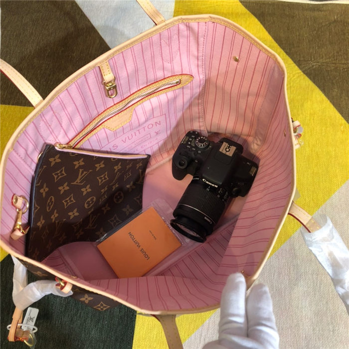 Louis Vuitton Neverfull GM Bag Monogram Canvas pink