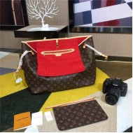 Louis Vuitton Neverfull GM Bag Monogram Canvas Red