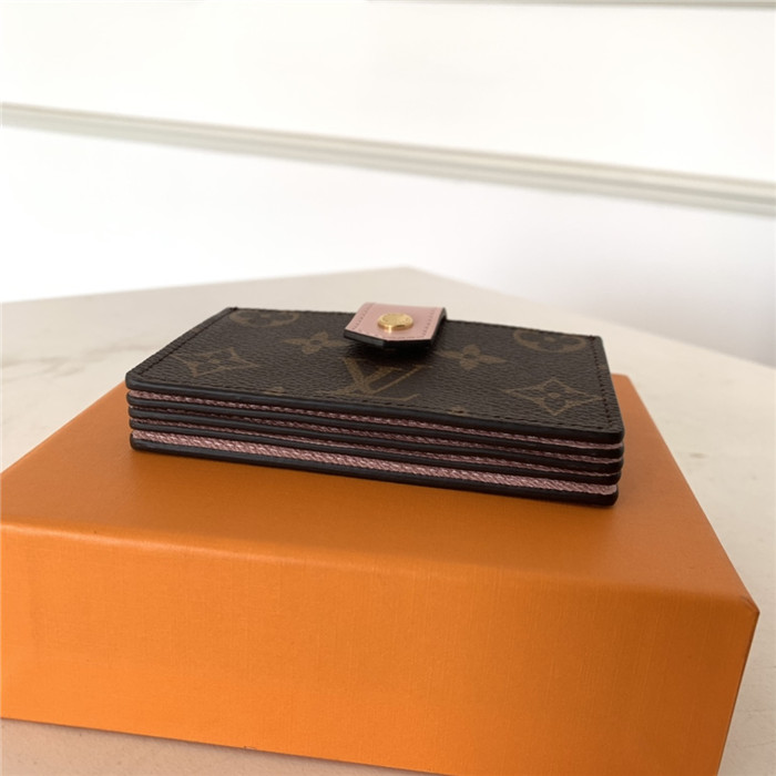 Louis Vuitton CARD HOLDER Rose Ballerine High