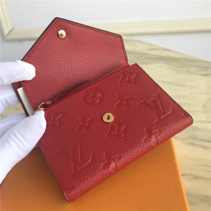 Louis Vuitton VICTORINE WALLET Monogram Empreinte Red High