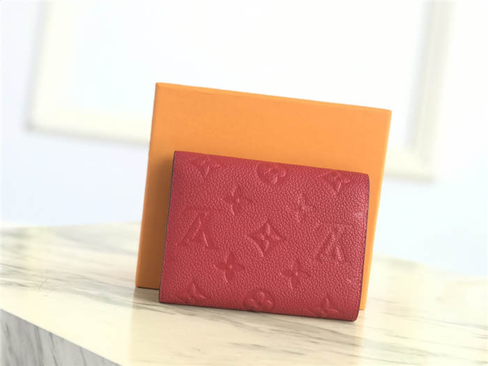 Louis Vuitton VICTORINE WALLET Monogram Empreinte Red High