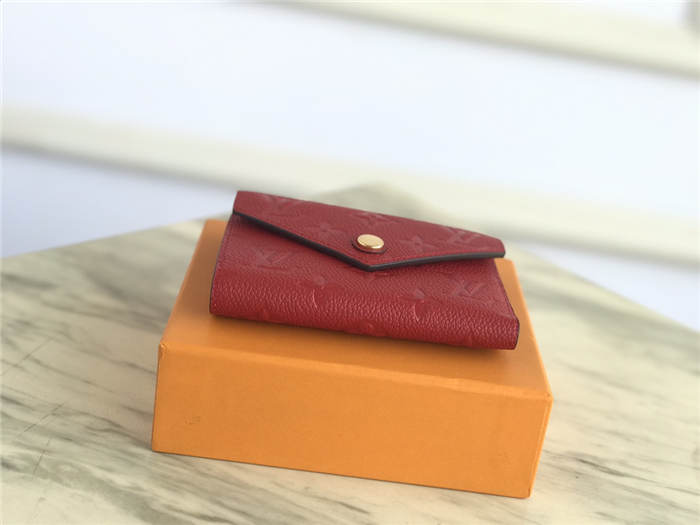 Louis Vuitton VICTORINE WALLET Monogram Empreinte Red High