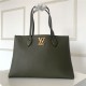 Louis Vuitton LOCKME SHOPPER Grained calf Khaki High