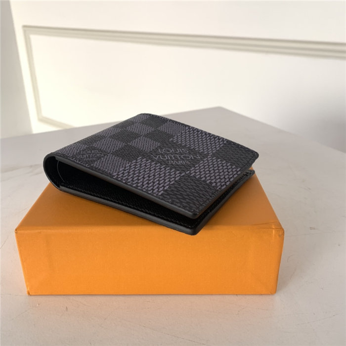 Louis Vuitton MULTIPLE WALLET Damier Graphite Black High