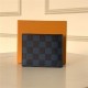 Louis Vuitton MULTIPLE WALLET Damier Graphite Navy High