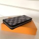 Louis Vuitton ZIPPY WALLET VERTICAL Black/White High