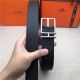 Hermes Nathan 32 reversible belt Togo Black High