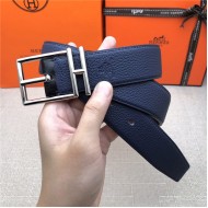 Hermes Nathan 32 reversible belt Togo Navy High