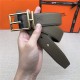 Hermes Nathan 32 reversible belt Togo Grey High